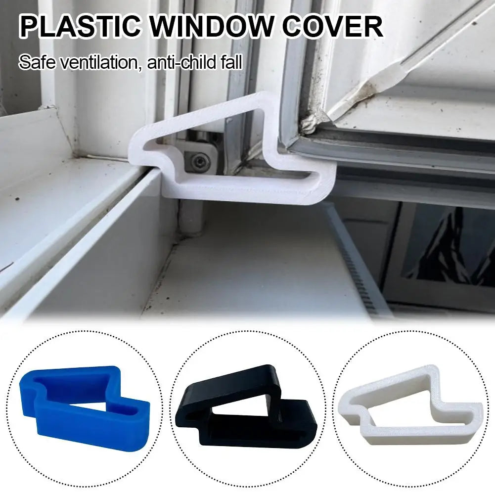 Window Security Wedge Durable Plastic Door and Window Stopper Multi-Use Easy Removal Window Door Wedge Secure Window Stopper Peaceful Pleasures Health and Wellness