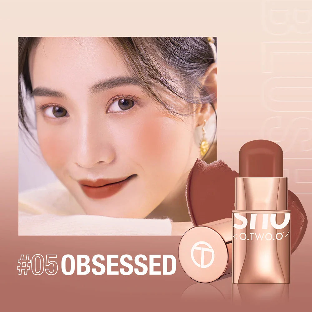 O.TWO.O 3-in-1 Cream Makeup Stick – Lips, Cheeks & Eyes