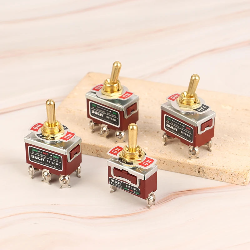 Toggle Switch 3/2 Gear Welding Straight Leg Rocker Lever SS12-21L SS12-13L SS12-23FL SS12-22L 3/4/6 Foot Power Toggle Switch Peaceful Pleasures Health and Wellness