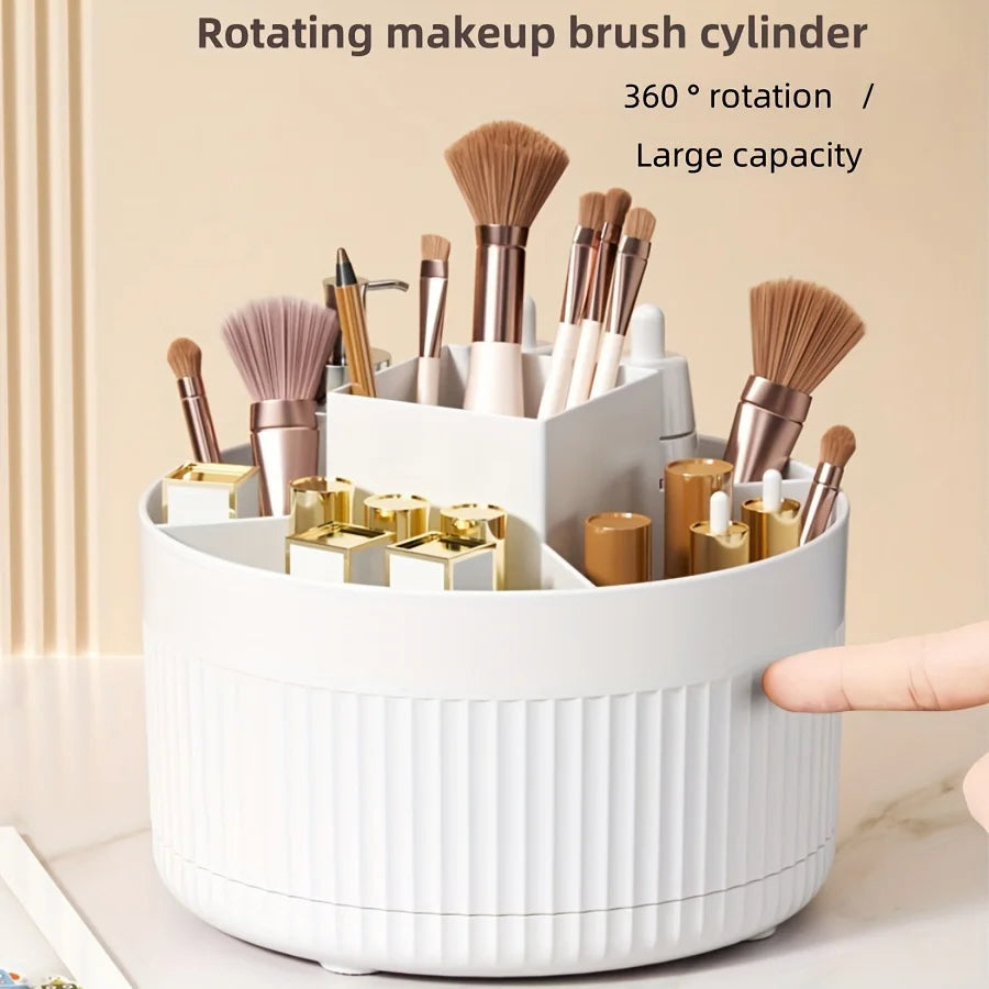 360° Rotating Pen & Pencil Holder – 5-Slot Desk Organizer