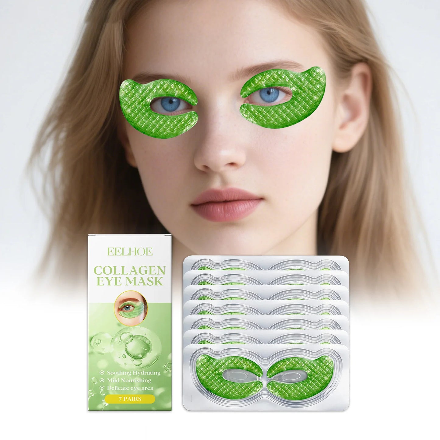 Collagen Eye Patches – Dark Circles, Puffiness & Firming