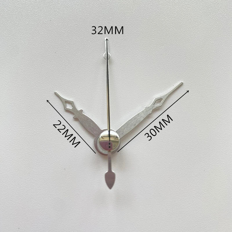 Mute DIY Wall Clock Movement Mechanism with Clock Hands Silent Kit Battery Operated Watch Repair Parts Replacement Set Peaceful Pleasures Health and Wellness Metal Hands 2 22MM Shaft Length
