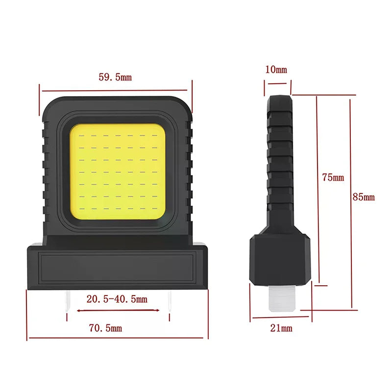 14W LED Work Light for 20V–21V Li-ion Tool Batteries