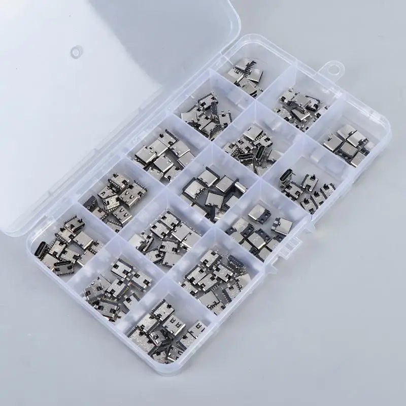 New 50/100/150Pcs 2/6/16Pin SMD SMT PCB USB-C Socket Type-C USB Connector Charging Port For Phone And Digital Product Repair Kit Peaceful Pleasures Health and Wellness