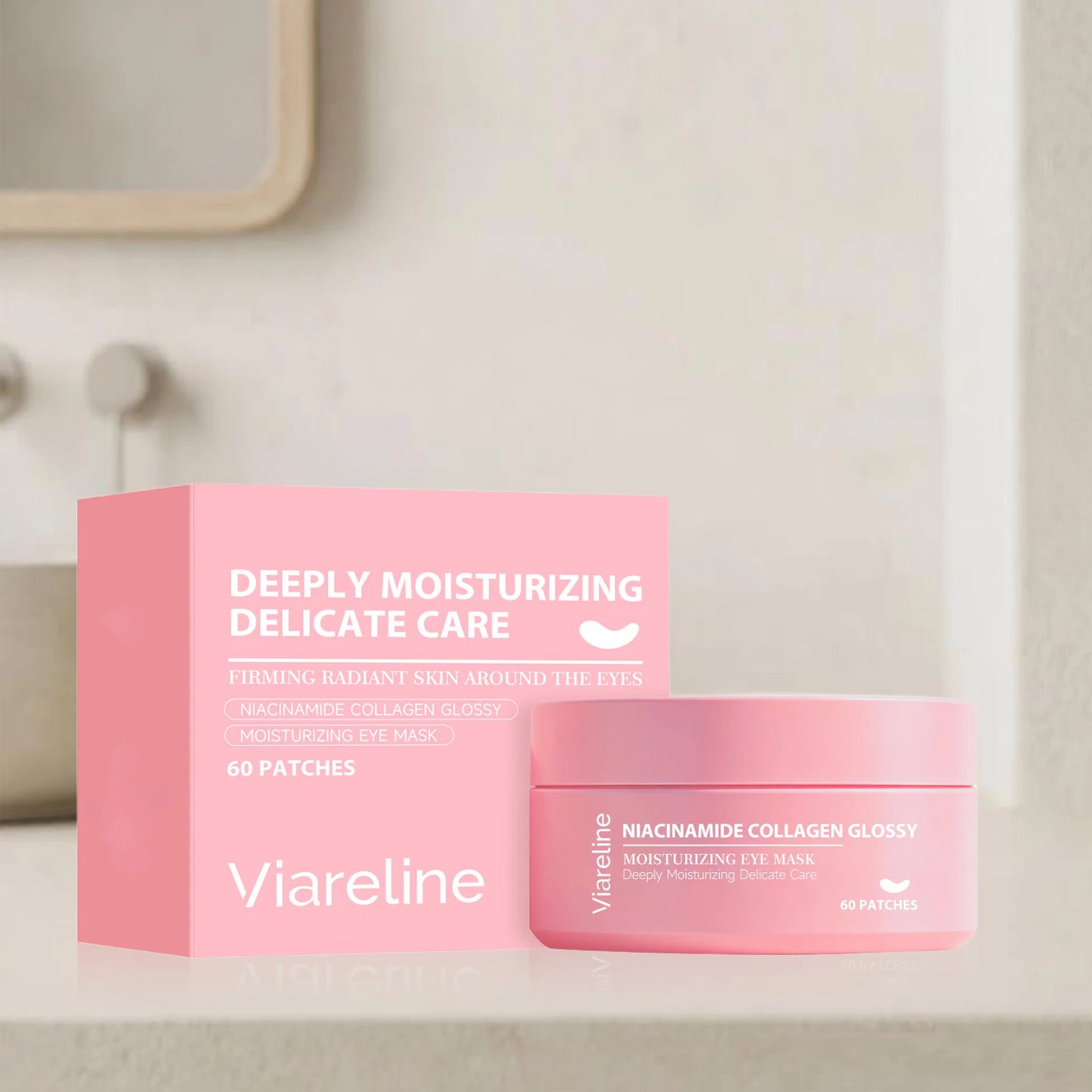 Viareline Collagen Niacinamide Eye Patches 60pc | Anti-Aging Mask