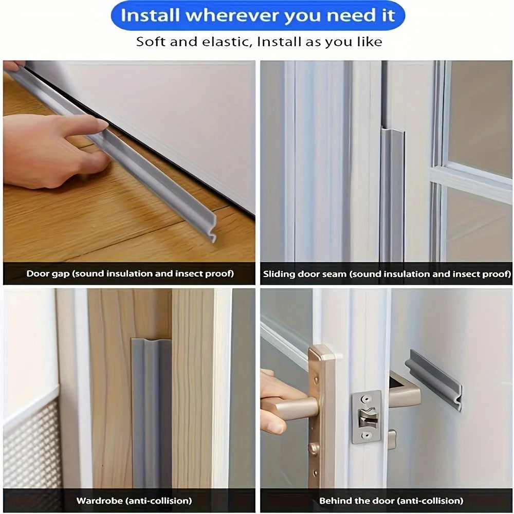 1 roll of self-adhesive weatherproof sealing strip for doors and windows - for dust, rain and noise reduction sealing tape Peaceful Pleasures Health and Wellness