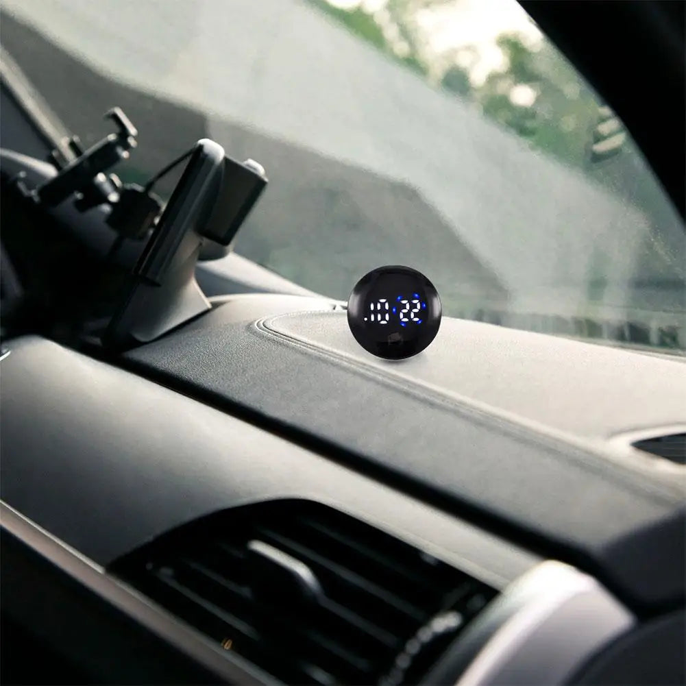 Car Portable Small electronic Clock Waterproof Car Clock Multifunctional Luminous In-Car Accessory For Interior Vent Mounting Peaceful Pleasures Health and Wellness