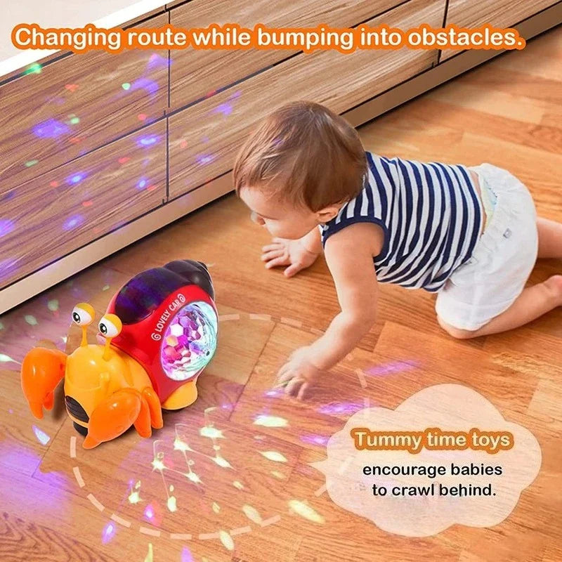 Crawling Crab Baby Toy – Light-Up Musical Interactive Toddler
