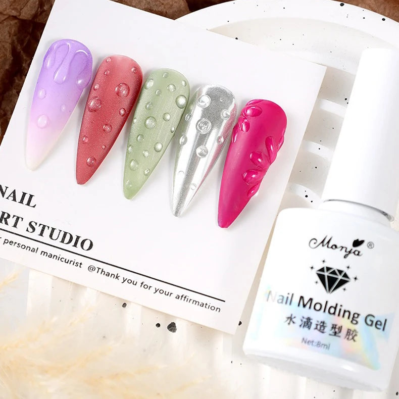 8ml 3D Aqua Drop Sculpting Gel – No-Wipe UV/LED Nail Art