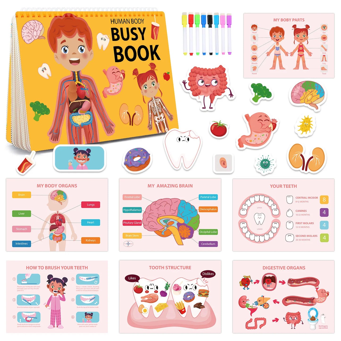Bview Art Toddler Busy Book Preschool Learning Quiet Early Education