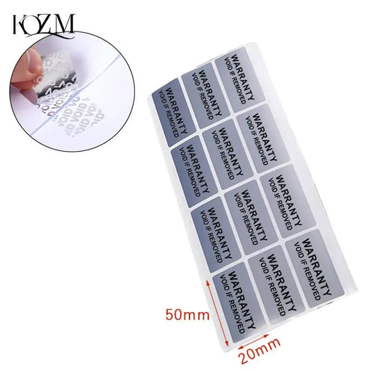 Tamper Proof Void Security Stickers 40×20mm | 100–200 Pack Security Seal Stickers Oasis Select