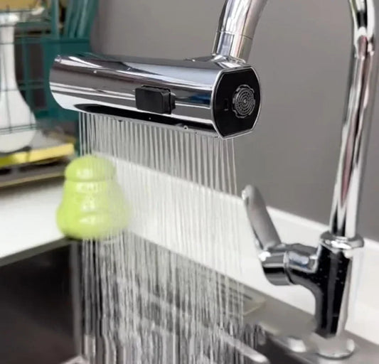 Kitchen Faucet Waterfall Sprayer Head Splash Proof Device Universal Rotation Aerator Booster Extension Faucet Universal Joint Peaceful Pleasures Health and Wellness