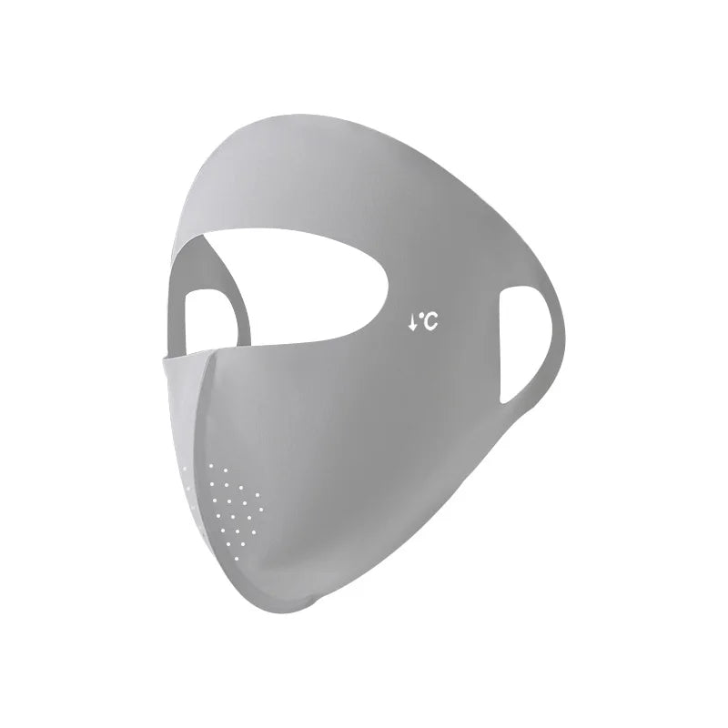 UPF50+ Full Face Sun Mask Ice Cooling Breathable Facekini