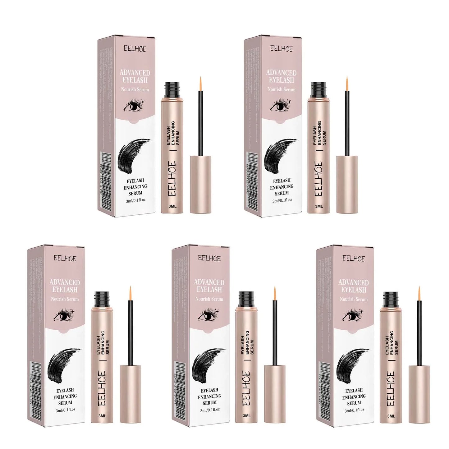 Eyelash Growth Serum – Longer, Thicker & Fuller Lashes Peaceful Pleasures Health and Wellness 5pcs 3ml boxed