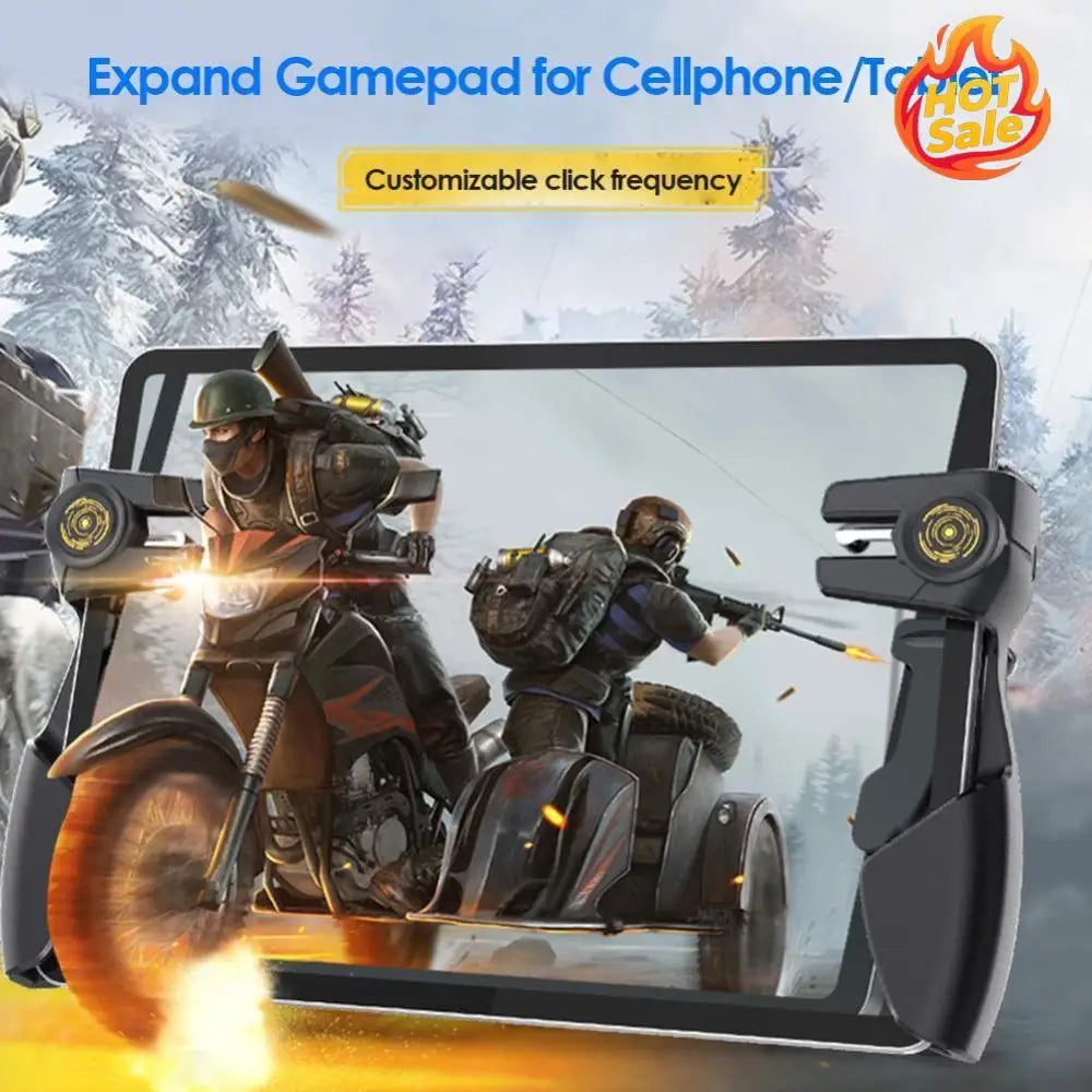 Six-Finger Mobile Game Controller Trigger Grip for Phone & Tablet