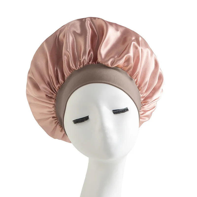 Satin Sleep Cap – Anti-Frizz Hair Protection Night Hat