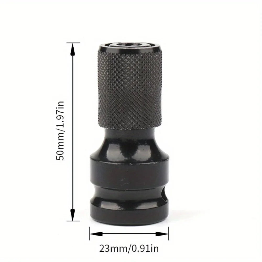 Impact Wrench Drill Adapter 1/2" to 1/4" Hex Bit Converter Power Tool Adapter Peaceful Pleasures Health and Wellness