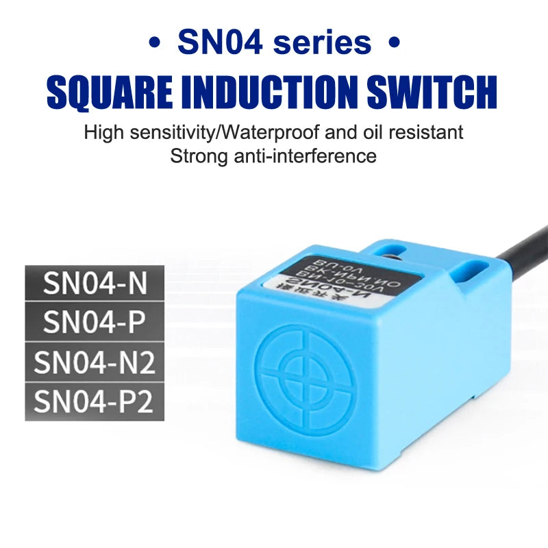 1pc NPN PNP SN04-N SN04-P SN04-N2 SN04-P2 Metal Detection Sensor Proximity Switch For Metal Detection Square Induction Switch Peaceful Pleasures Health and Wellness