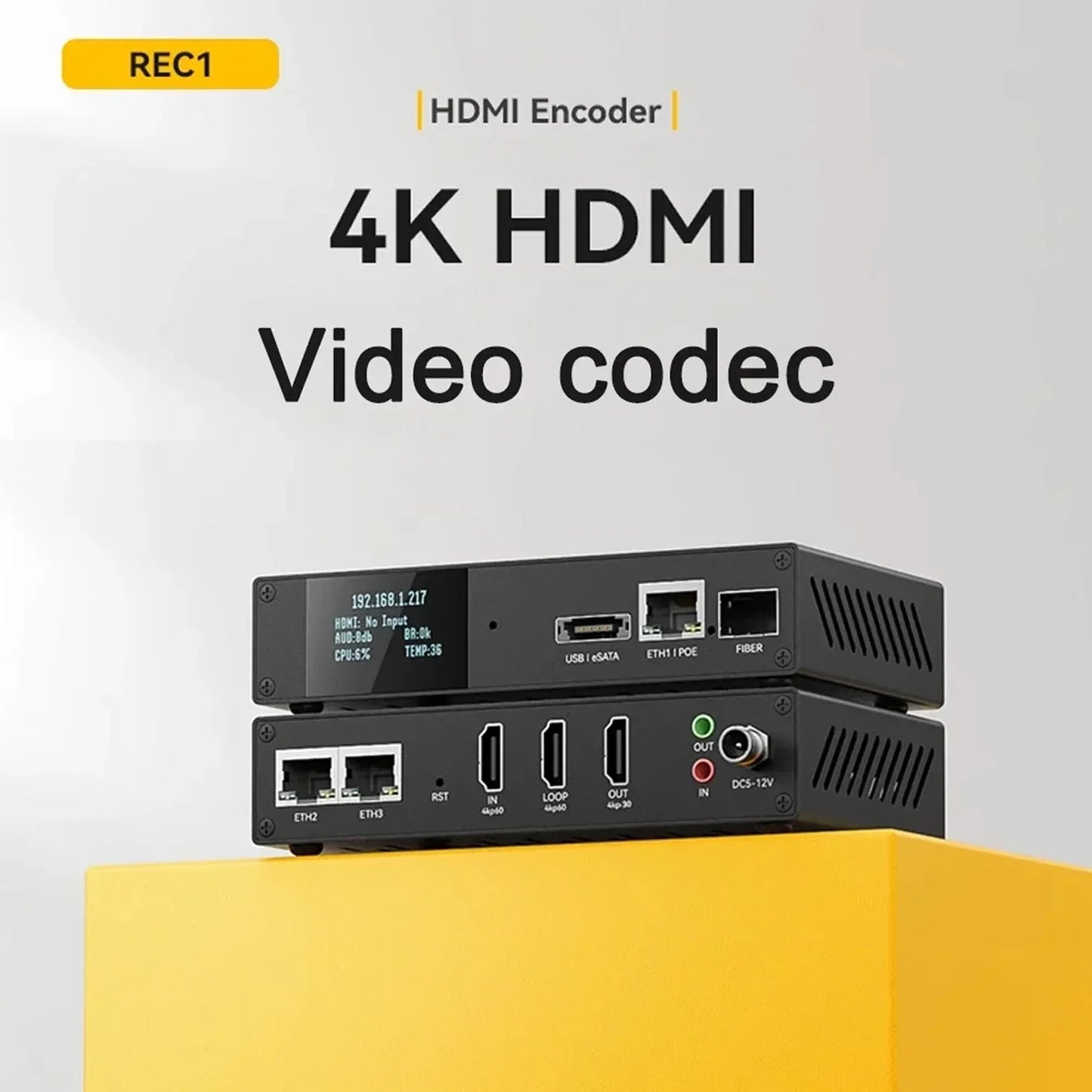 Tuoying 4K@60 HD Mini Encoder Decoder – NDI SRT H.265