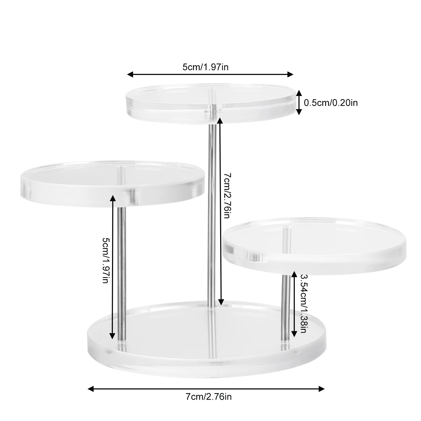 Multi-Layer Cupcake Stands Round Pastry Cake Rack Holder Tray for Baby Shower Wedding Birthday Decoration Cake Stand gass Peaceful Pleasures Health and Wellness