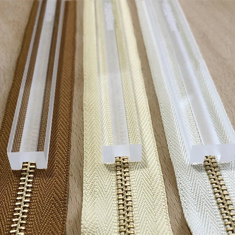 Handmade DIY Leather Zipper Glue Anti Overflow Ruler Handmade Acrylic Zipper Glue Tools Zipper Glue Practical Handicraft Tools Peaceful Pleasures Health and Wellness