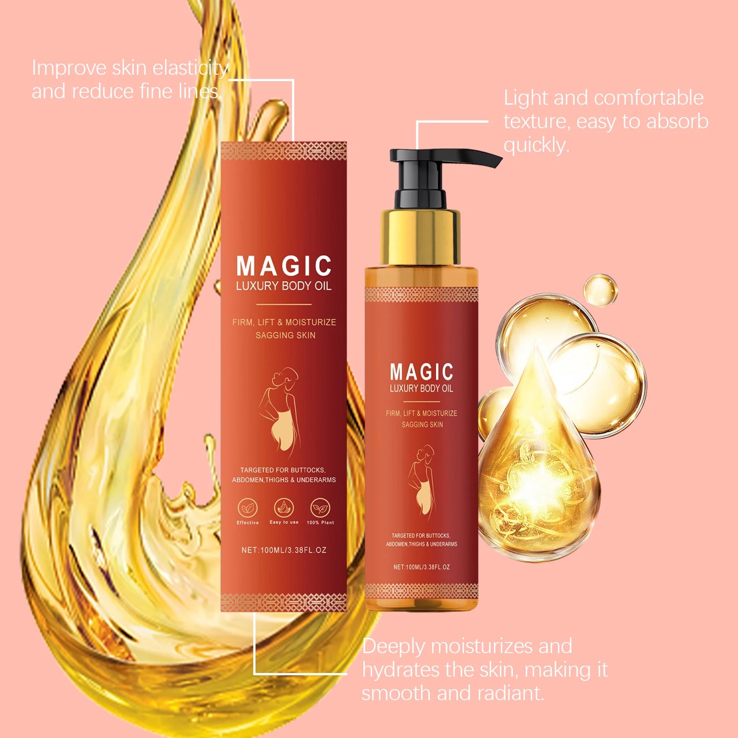 Body Firming Emollient Oil – Moisturizing Daily Skin Care