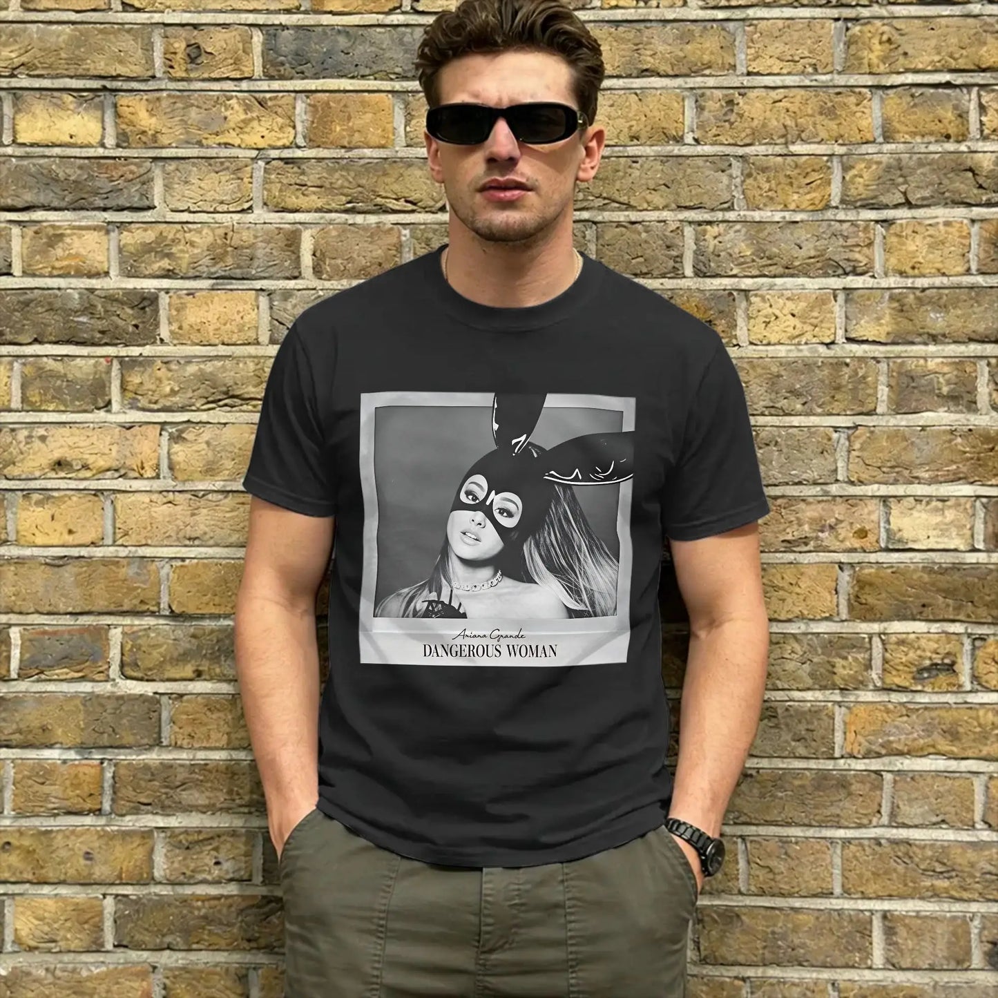 Ariana Grande Dangerous Woman Vintage Men's Graphic T-Shirt