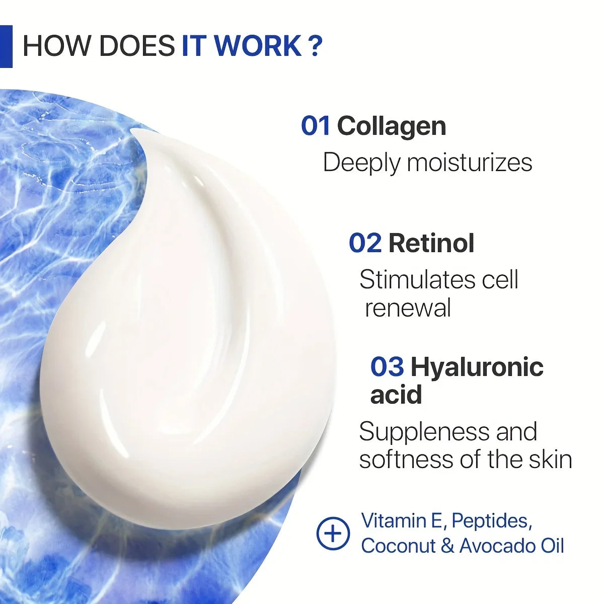 GORGIQUE Retinol Face Cream – Collagen & Hyaluronic Acid