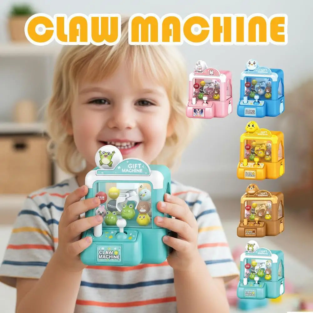 Mini Claw Machine Toy for Kids Portable Desktop Arcade Game Parent‑Child Interactive Grabber Machine Birthday Gift Peaceful Pleasures Health and Wellness