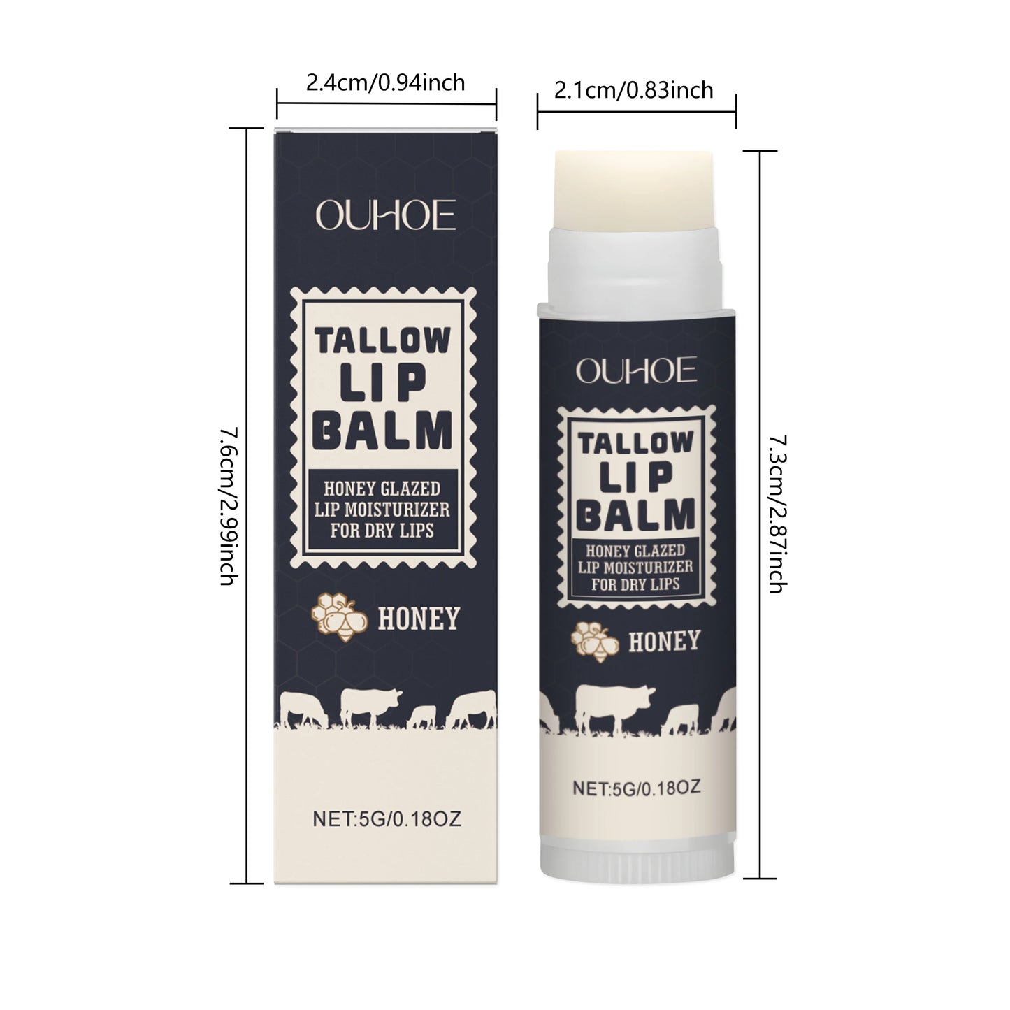 Tallow Lip Balm – Nourishing, Hydrating & Fades Lip Lines
