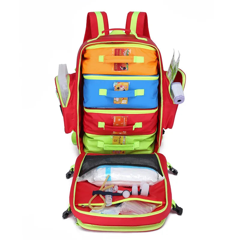 Empty First Aid Backpack | Waterproof Emergency Trauma Bag