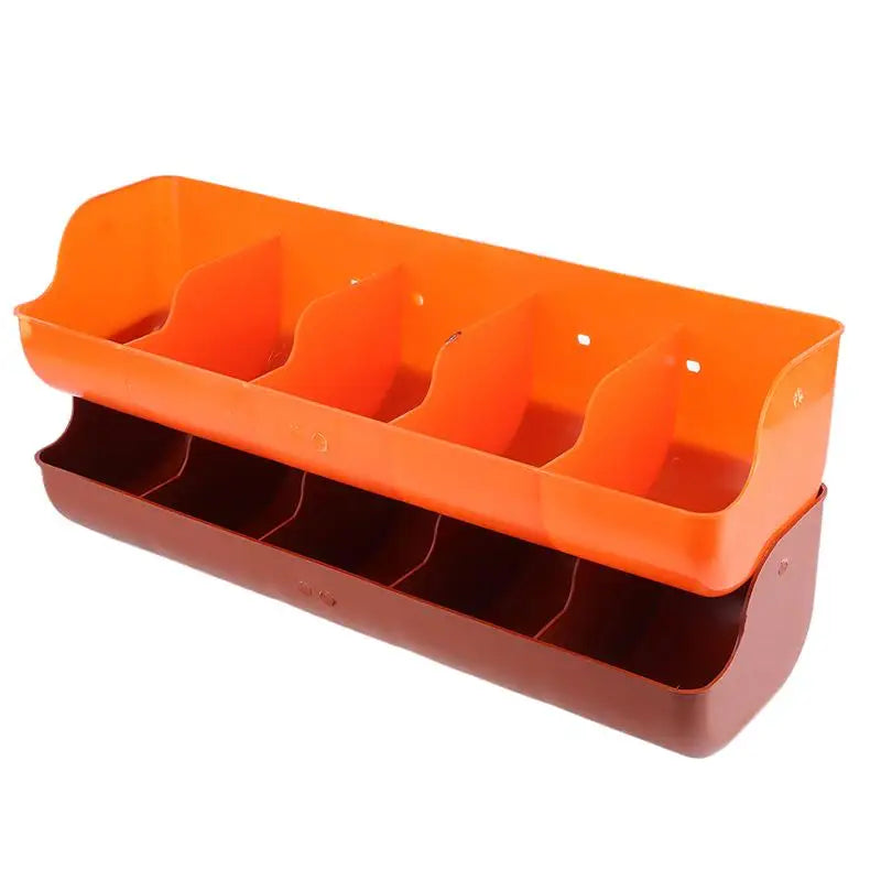 5 Slots Piglet Fodder Dish Multi Slot Livestock Feeding Bowl Durable Plastic Feeder for Piglet and Farm Animals Peaceful Pleasures Health and Wellness