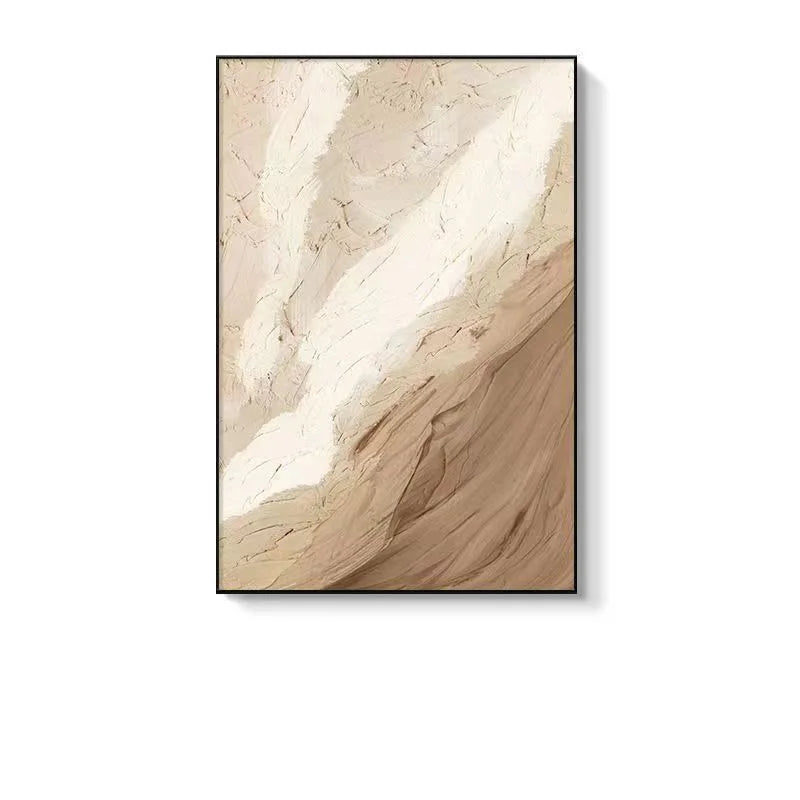 Abstract Hand-painted Canvas Oil Painting, Orange and Gold Foil, Decorative Porch Painting, Modern Luxury Peaceful Pleasures Health and Wellness Without frame 3 80x120cm