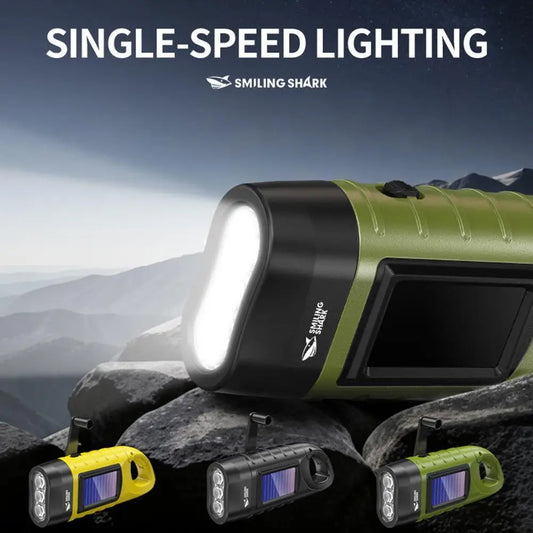 Solar Hand Crank LED Camping Lantern & Flashlight | Emergency Solar Camping Lantern Peaceful Pleasures Health and Wellness