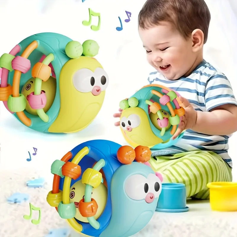 Dutora Baby Rattle Sensory Grip Toy for Newborns 0–12 Months