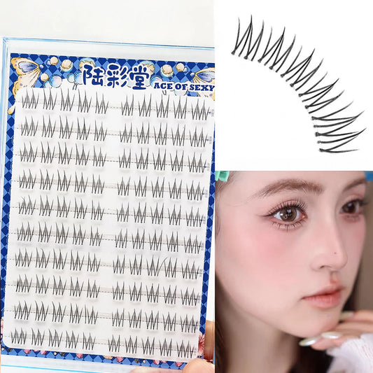 10Rows Glue-free Realistic False Eyelashes Large Capacity Vivid Daily Natural Eyelash Extension Time-saving Choice For Beginners Peaceful Pleasures Health and Wellness