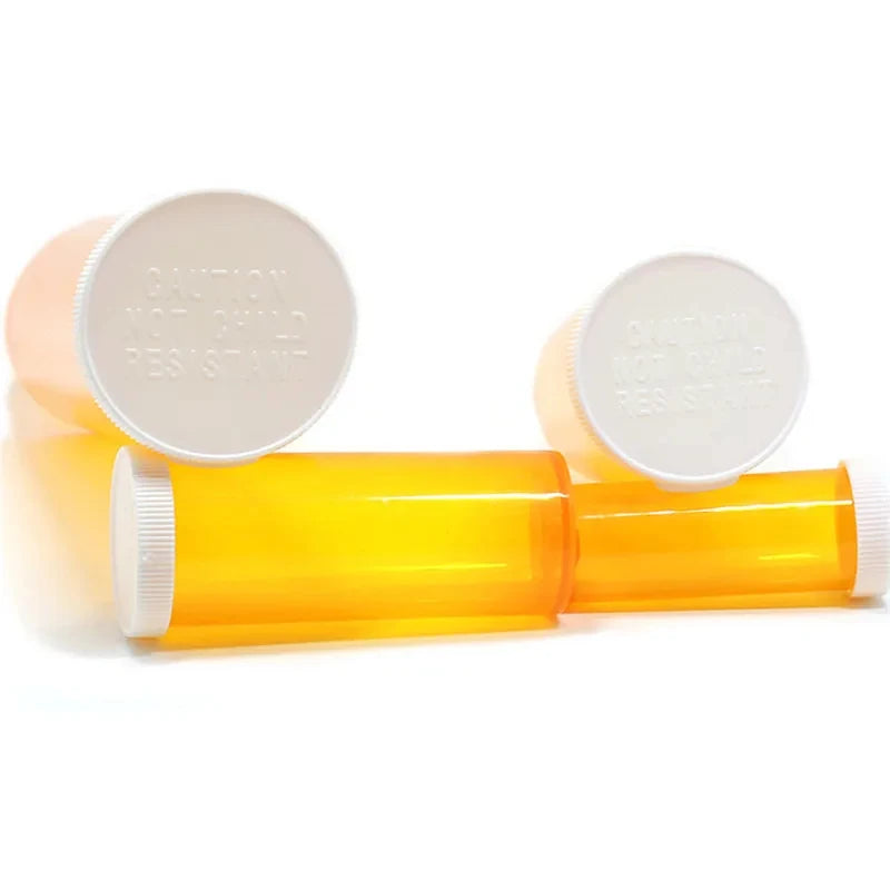 13 Dram Travel Pill Vials with Child-Resistant Caps – 3 Pack