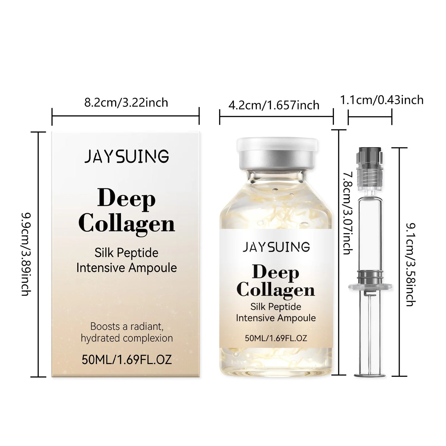 Collagen Silk Peptide Ampoule Serum – Firming & Anti-Wrinkle