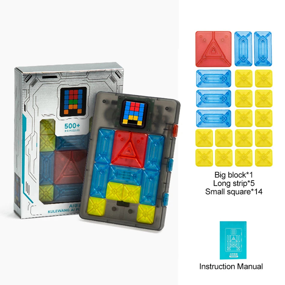AI Huarong Road Magnetic Suction Block Sliding 500+ Levels Puzzle