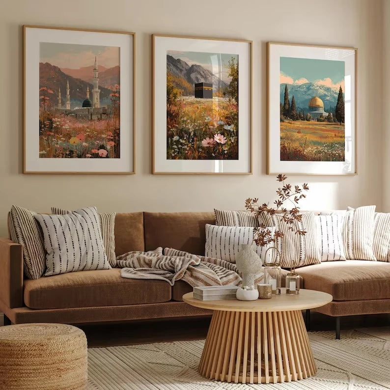 Modern Retro Canvas Wall Art Print Poster | Home Decor