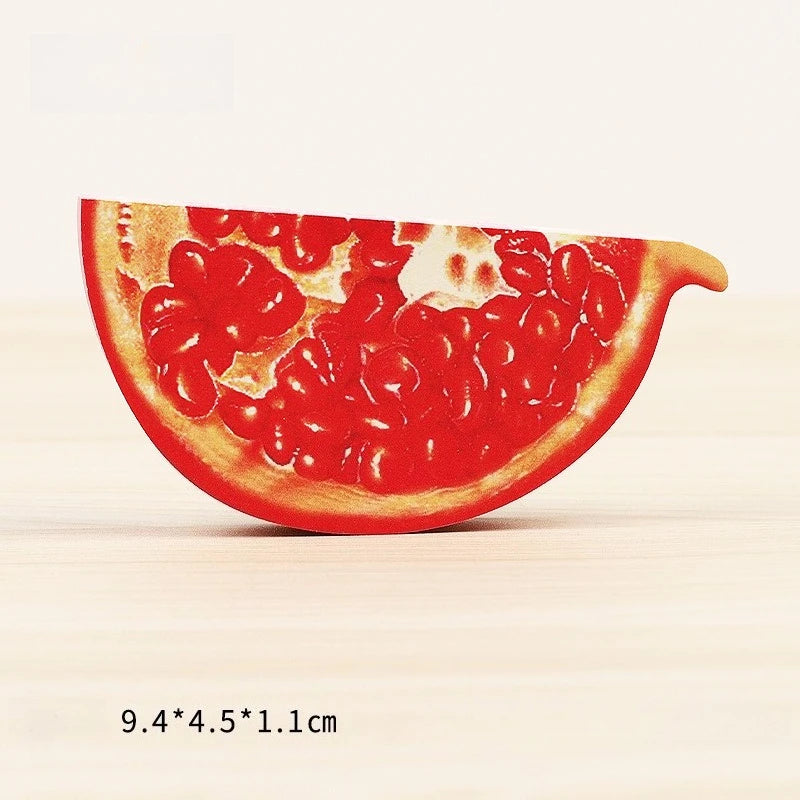 100 Pages Creative Apple Notes DIY Post-it Notes Fruit Post-it Notes School Office Account Stationery Stickers Peaceful Pleasures Health and Wellness 1PC-Pomegranate