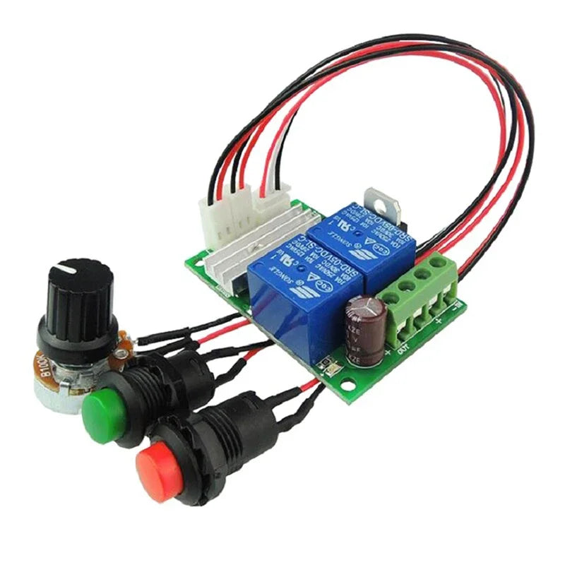 PWM DC Motor Speed Controller 6V–24V Forward Reverse Switch Motor Speed Controller Peaceful Pleasures Health and Wellness