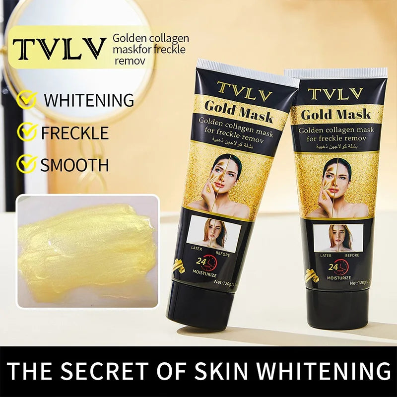 TVLV Gold Collagen Peel Mask – Brighten & Moisturize Skin
