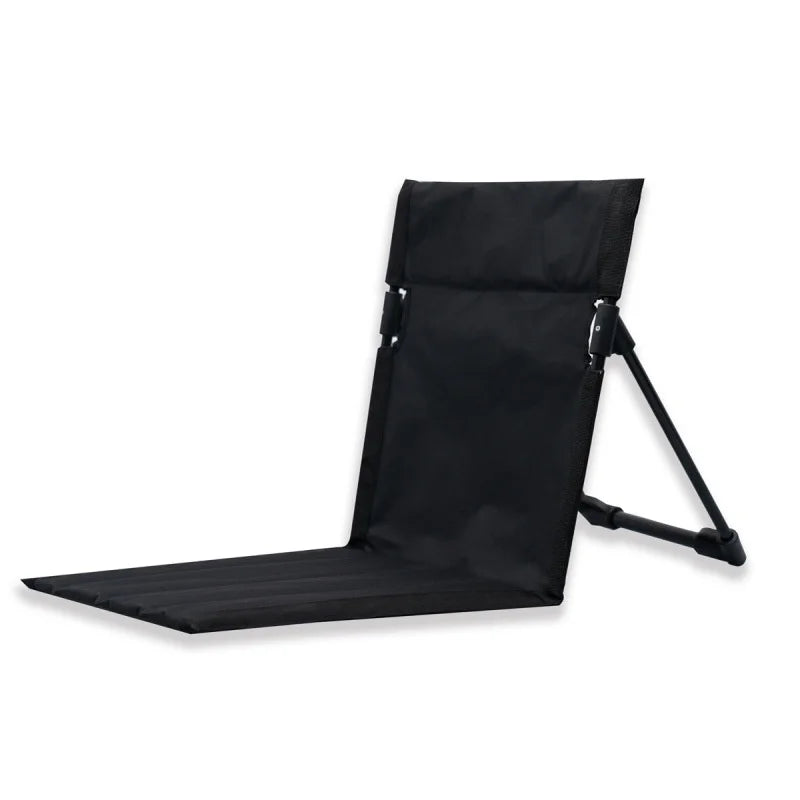 Portable and foldable outdoor camping chairs. Compact in size and lightweight, suitable for use on beaches, lawns and gardens. Peaceful Pleasures Health and Wellness black