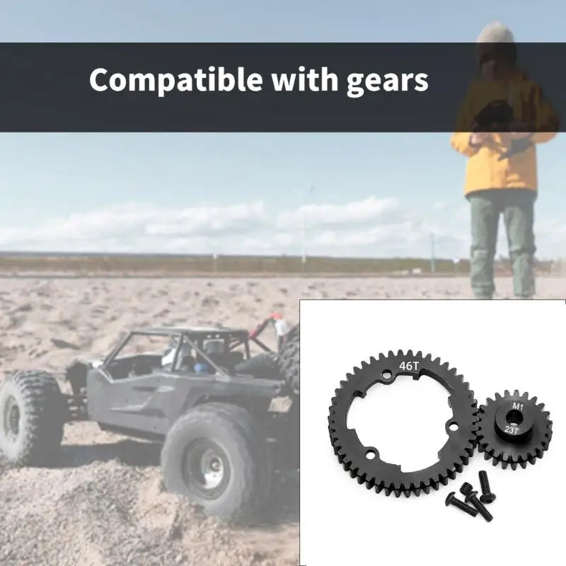 RC Car Alloy Upgrade Gear Set | 46T 50T 52T 54T + 23T Pinion