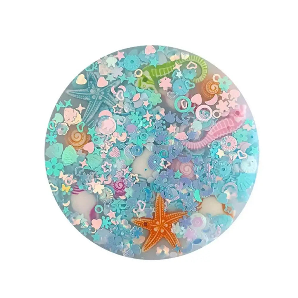 Ocean Themed Sensory Stress Relief Toys Silicone Picky Pad Decompression Skin Picking Pad For Autism ADHD Sensory Anxiety Toy Peaceful Pleasures Health and Wellness E