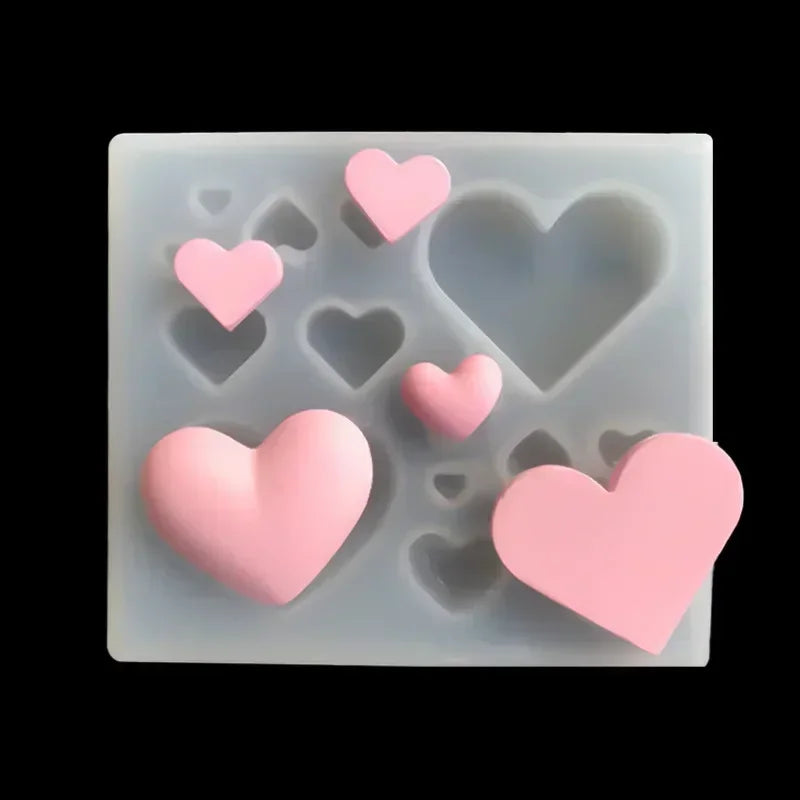 Heart-shaped Silicone Fondant Mold Chocolate Cake Suitable Valentines
