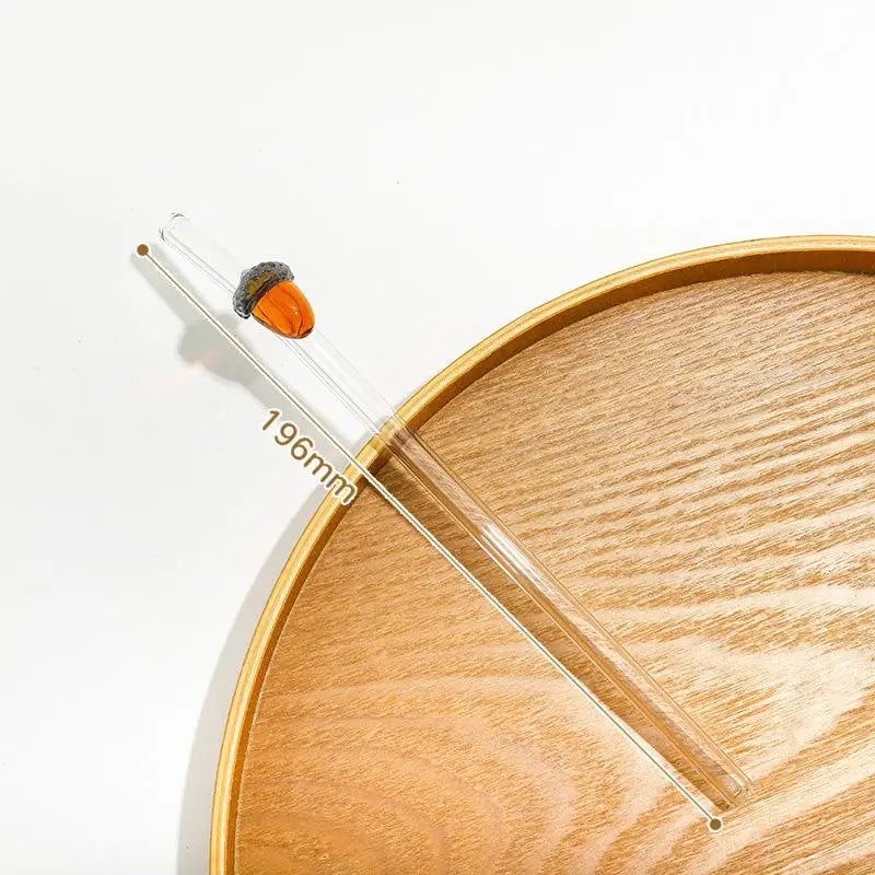 Reusable Glass Drinking Straw with Brush | BPA-Free Eco Gift