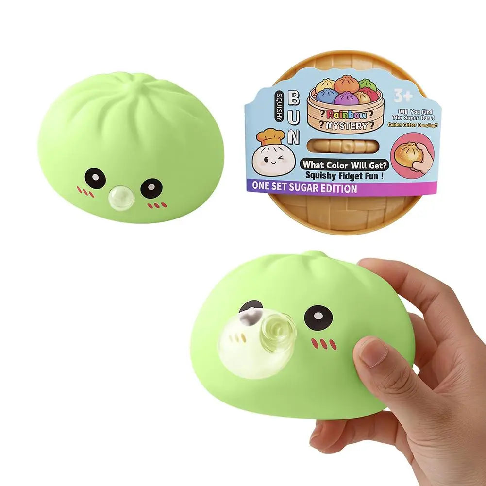 Dumpling Squeeze Fidget Toy – Soft Sensory Bubble Toy for Adults