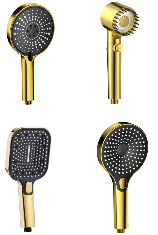Gold Large Panel Handheld Shower Head | High-Pressure Water-Saving Handheld Shower Head Oasis Select